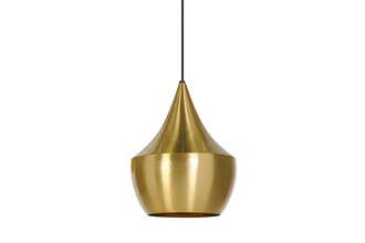Tom Dixon Beat Fat 1 Light Pendant in Brass - sofa.com