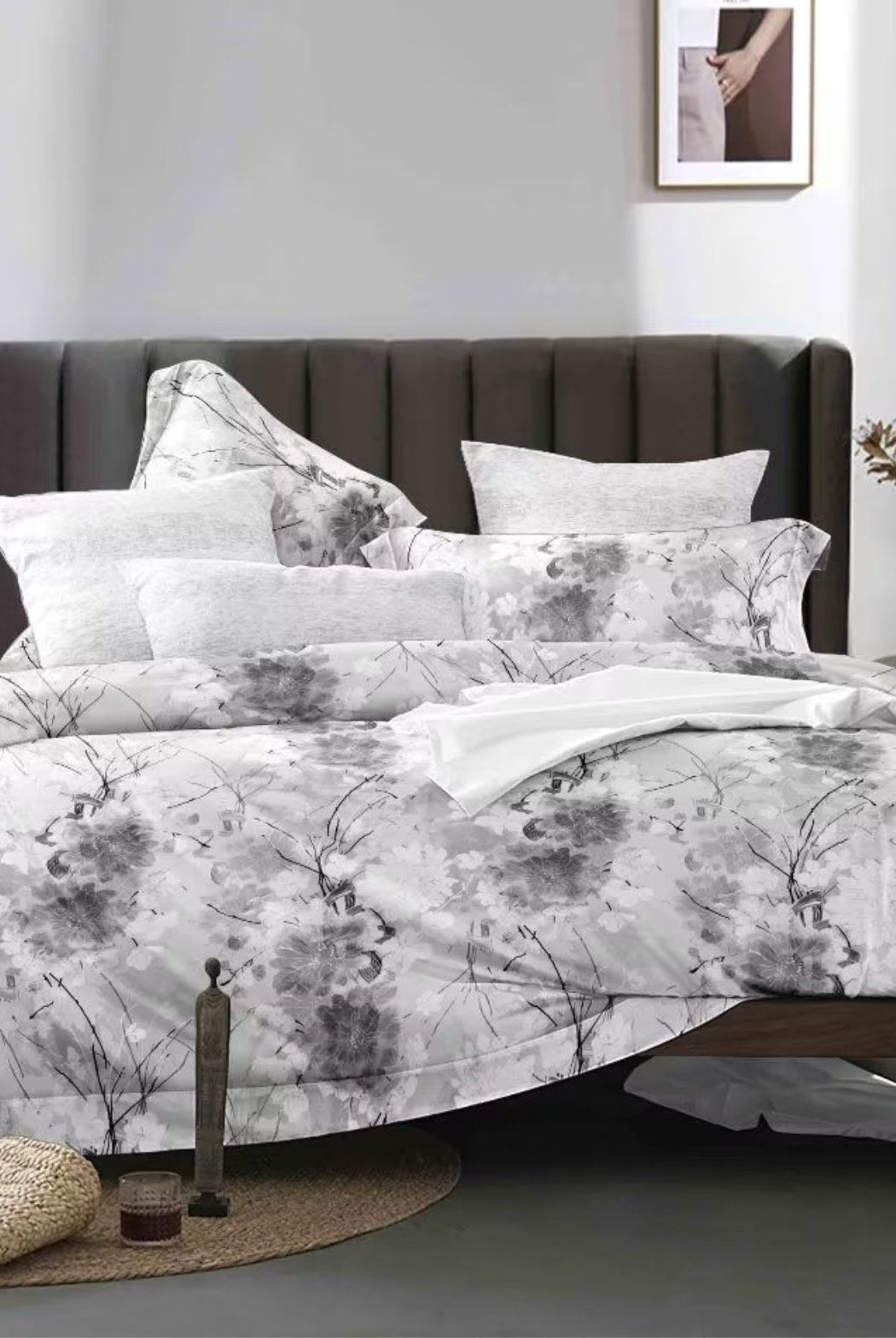Ezysleep Grey Forest Printed Duvet Set