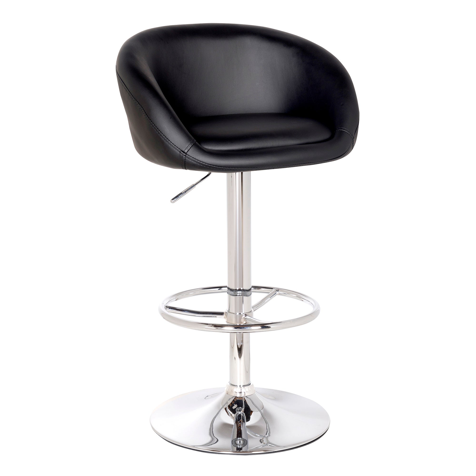 Apollo PU Leather Bar Stool Black