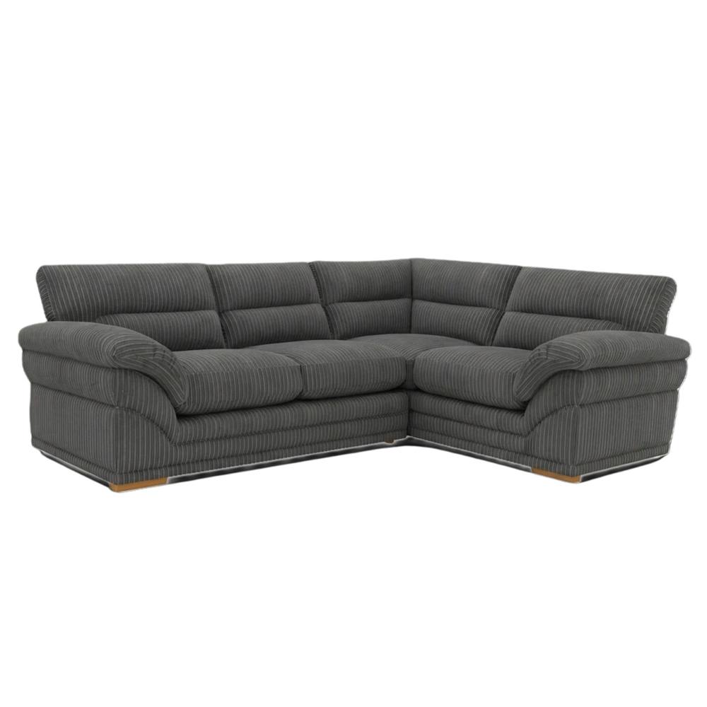 Bliss Furniture Amalfi Claude Left Hand 2 Piece Corner Sofa in Grey