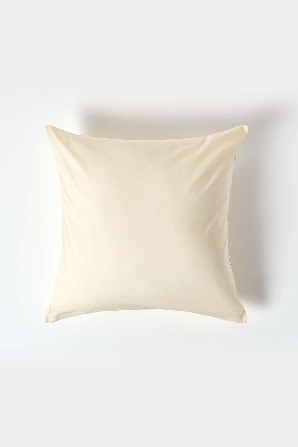 Homescapes Continental Egyptian Cotton Pillowcase 200 TC, 40 x 40 cm in Cream