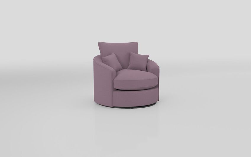 Purple Fabric Paisley Twister Chair