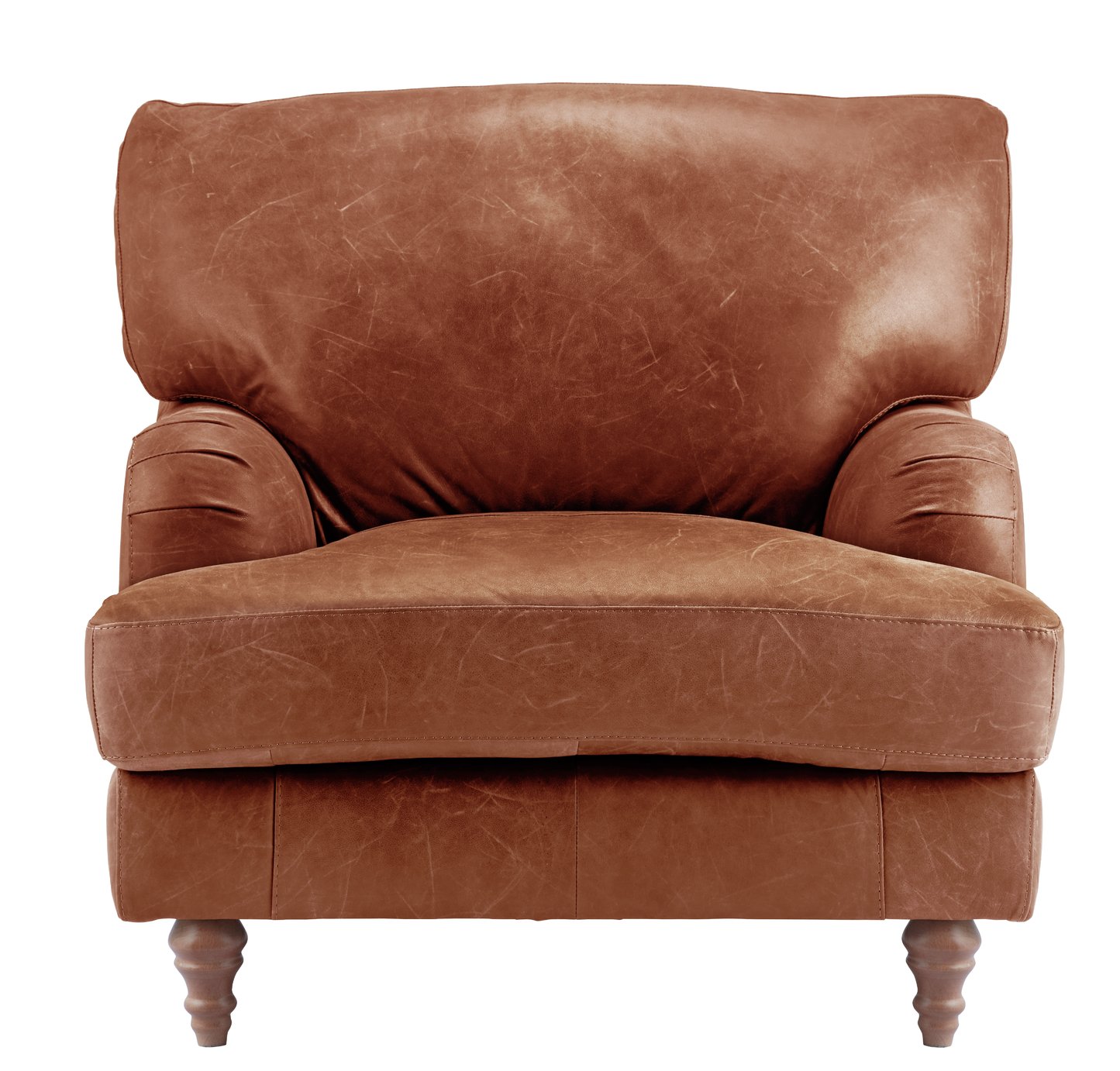 Habitat Livingston Leather Armchair - Tan