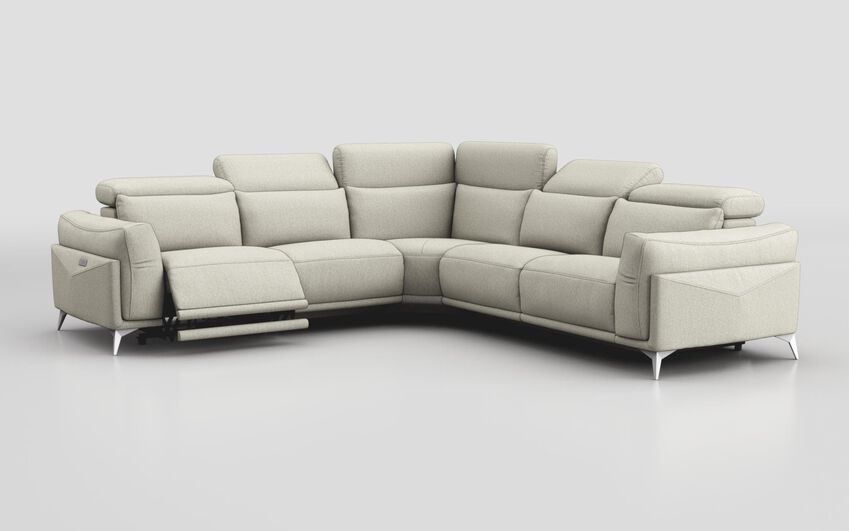 Gattolino 2 Corner 1 Power Sofa with Manual Head Tilt