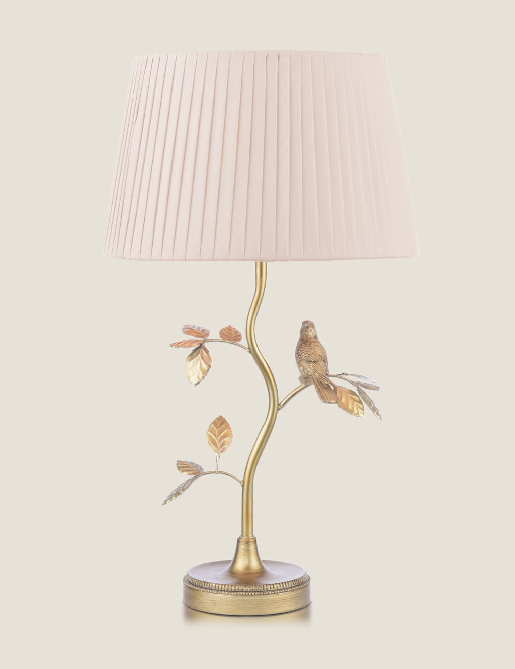 Laura Ashley Egelton Metal Bird Table Lamp Antique Brass