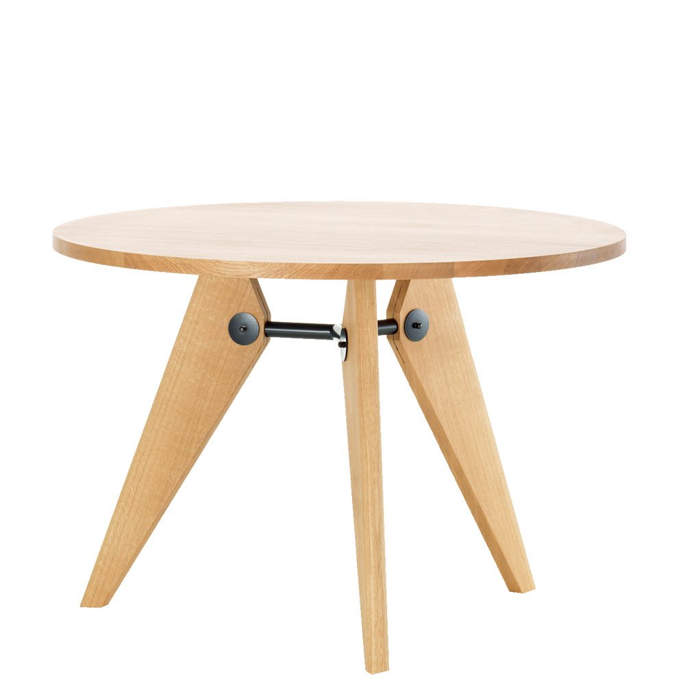 Vitra Guéridon 2-4 Seater Table Natural Solid Oak