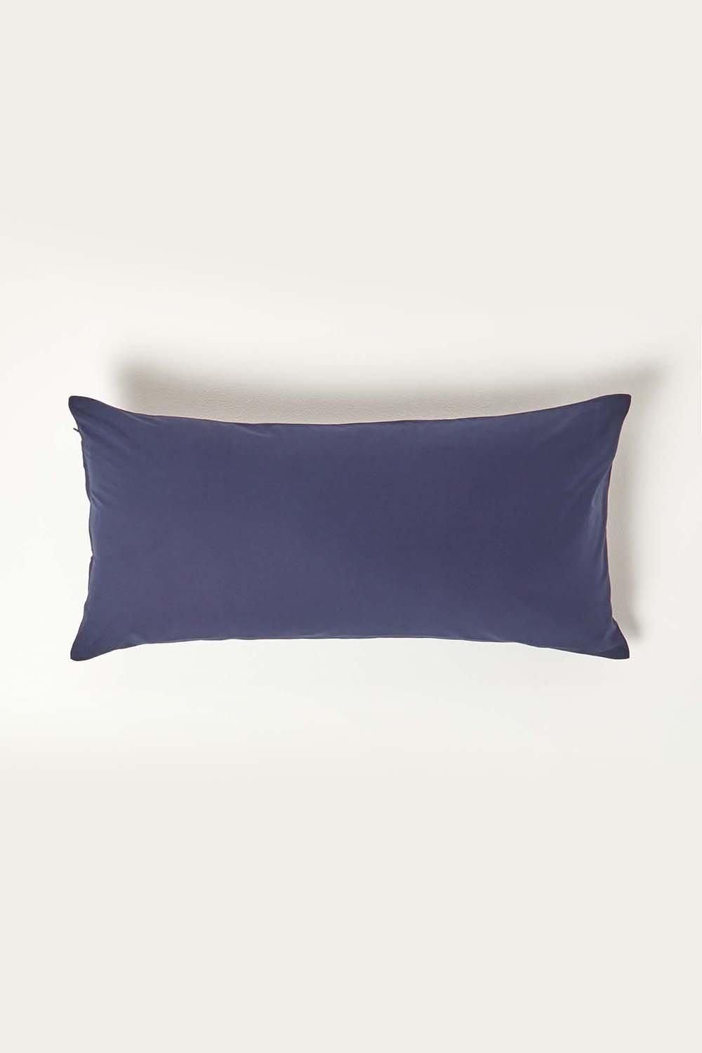 Homescapes Continental Egyptian Cotton Pillowcase 200 TC, 40 x 80 cm in Navy