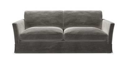 Otto 3 Seat Sofa Bed in Squirrel Cotton Matt Velvet - sofa.com