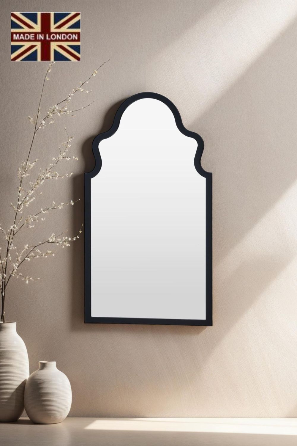 Yearn Mirrors Moroccon mirror black 98(h)x52cm(w)