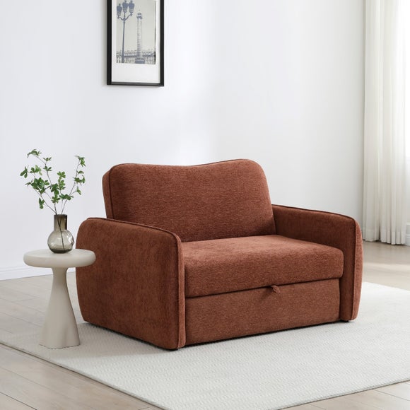 Cayla Chenille Small Double Pop Up Sofa Bed