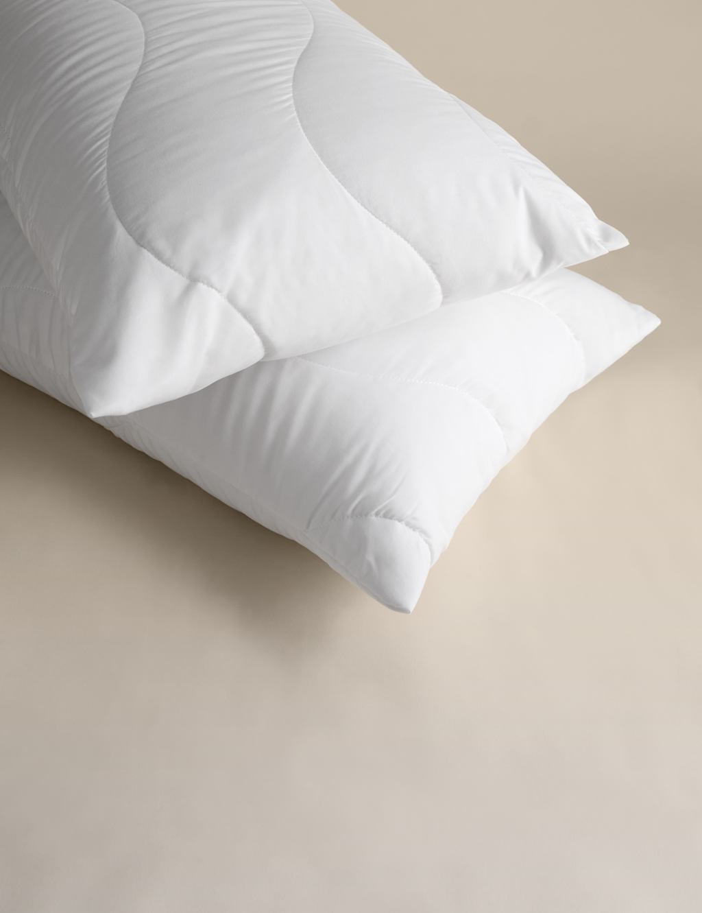 M&S 2 Pack Smart Wash & Dry Anti Allergy Pillow Protectors White