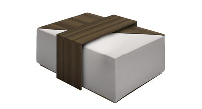 Astaire Modular Coffee Table Set Footstool in Dove Grey Smart Velvet - sofa.com