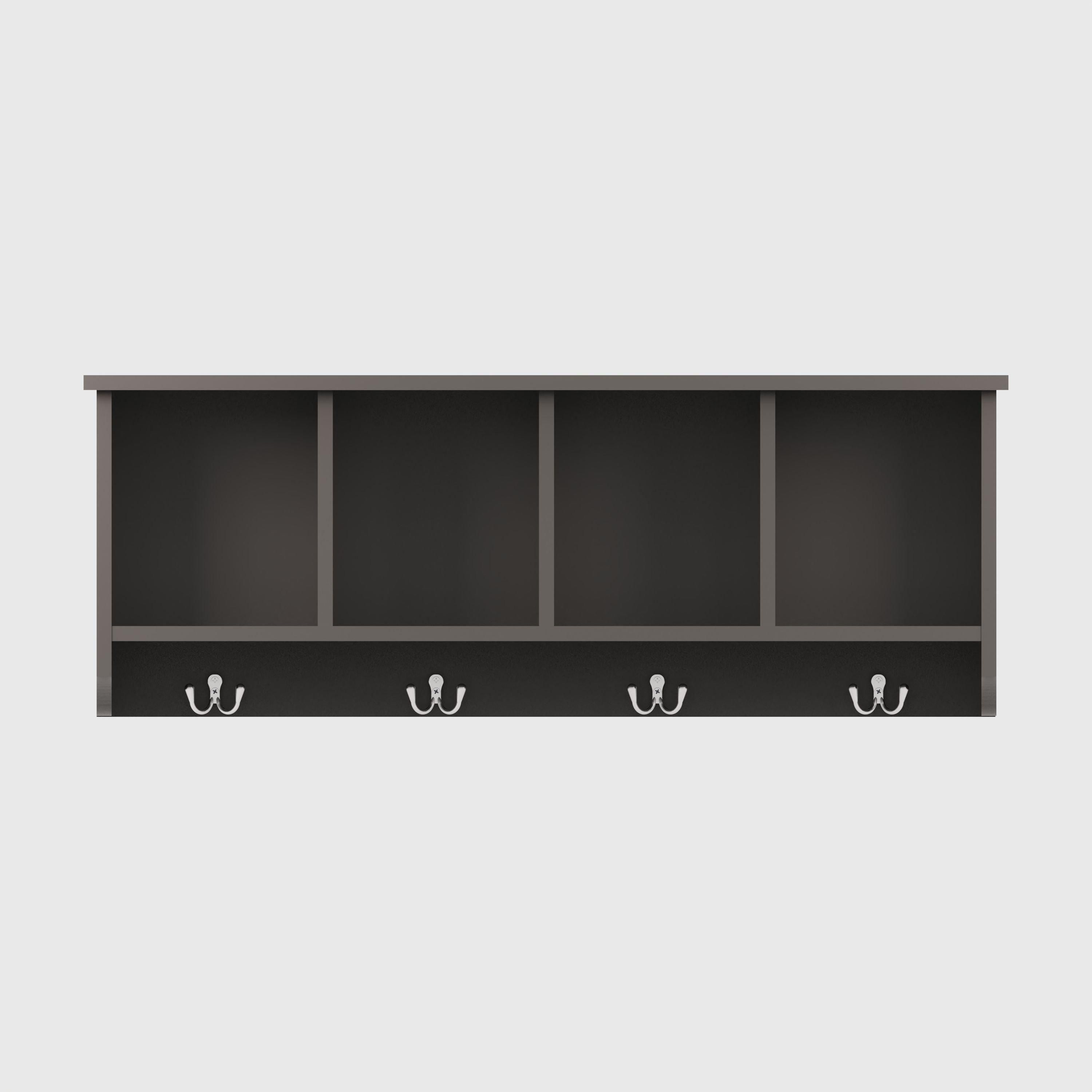 GFW Kempton Wall Rack in Grey 4