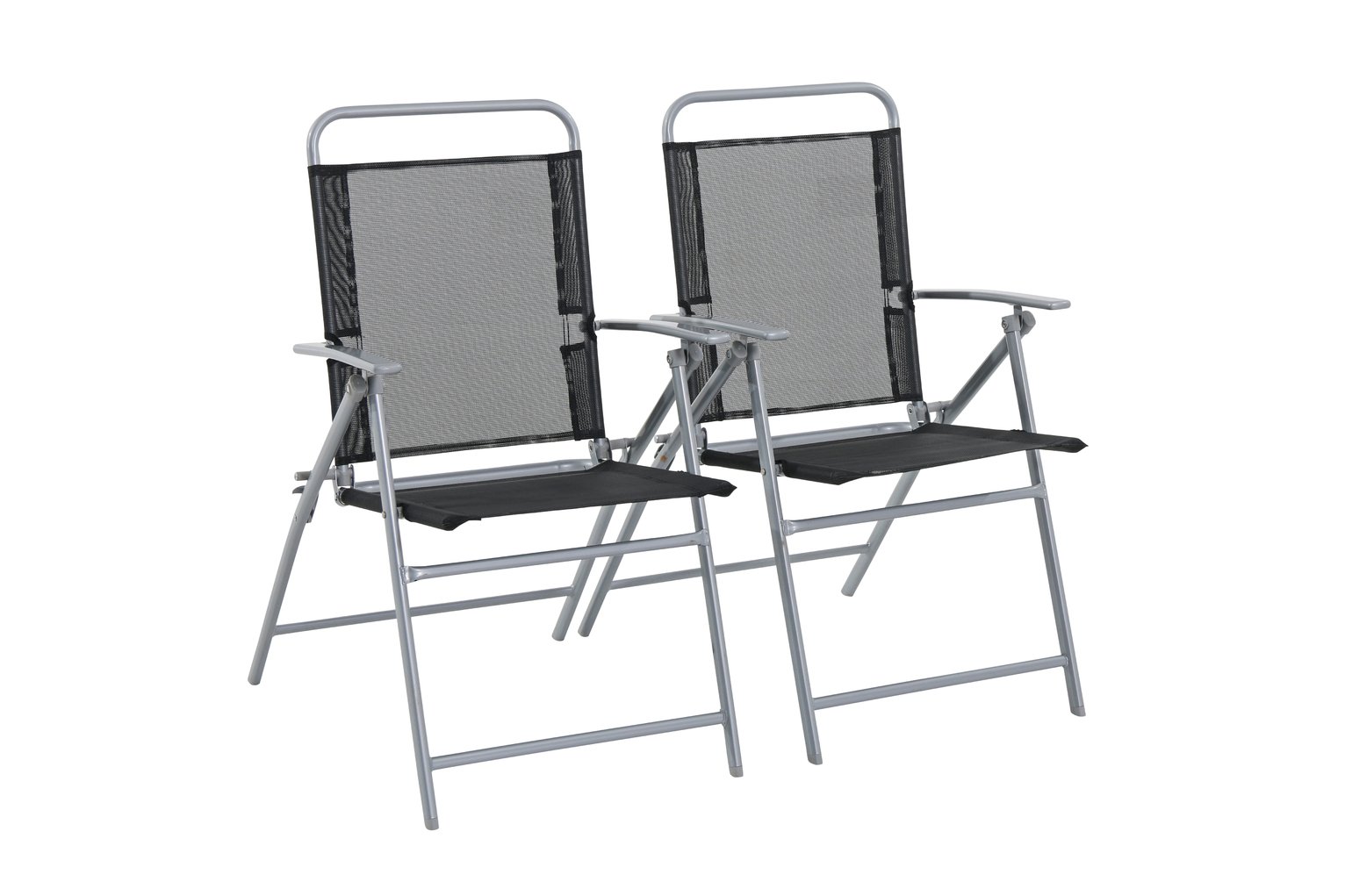Argos Home Atlantic Steel Set of 2 Folding Chairs