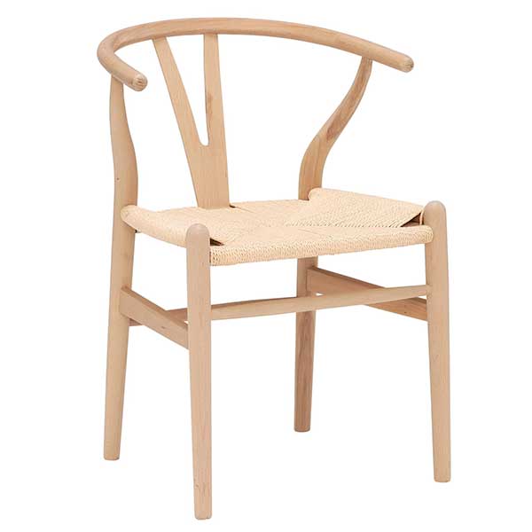 Hans Wishbone Dining Chair  Natural