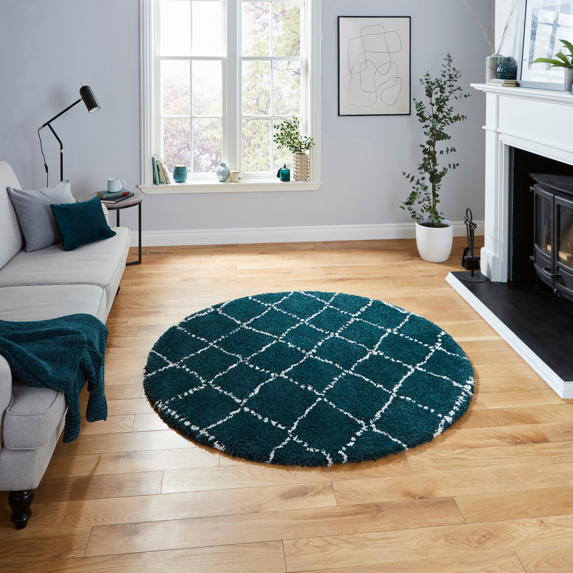 Royal Nomadic 5413 Circle Rug Royal Nomadic 5413 Dark Green