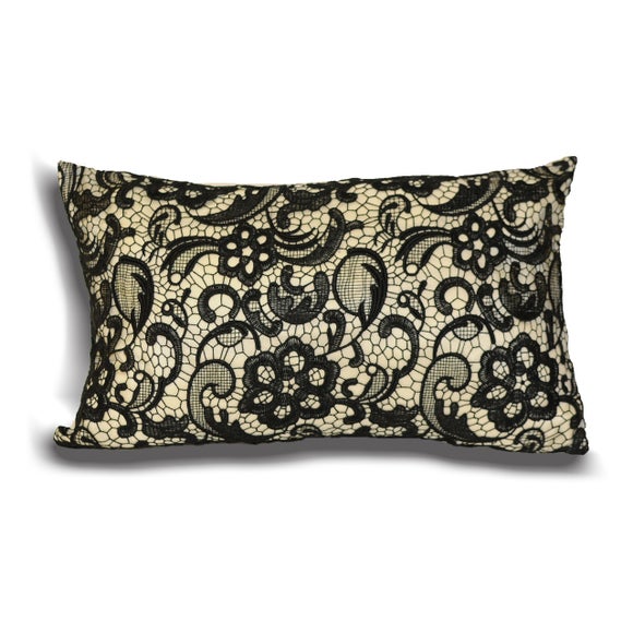 Riva Home Macrame Rectangle Cushion