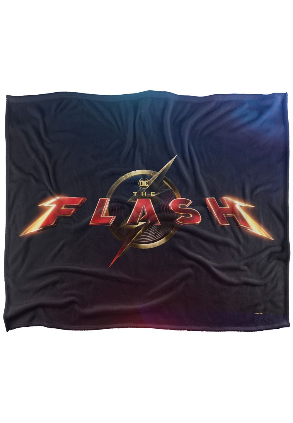 Warner Brothers The Flash, 152x127 cm Movie Logo Silky Touch Super Soft Throw Blanket in White
