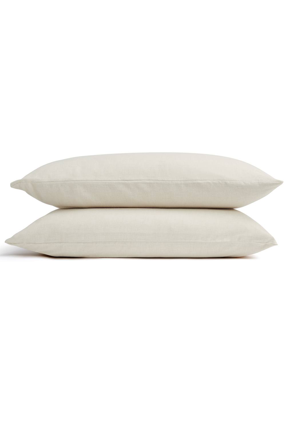 CHRISTY Flannel Marl Super Soft Brushed Cotton Standard Pillowcase Pair in Beige