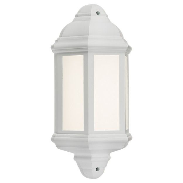 Netlighting LED Half Wall Lantern White 230V IP54