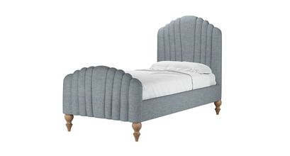 Bella Single Bed in Cornflower Silky Jacquard Weave - sofa.com