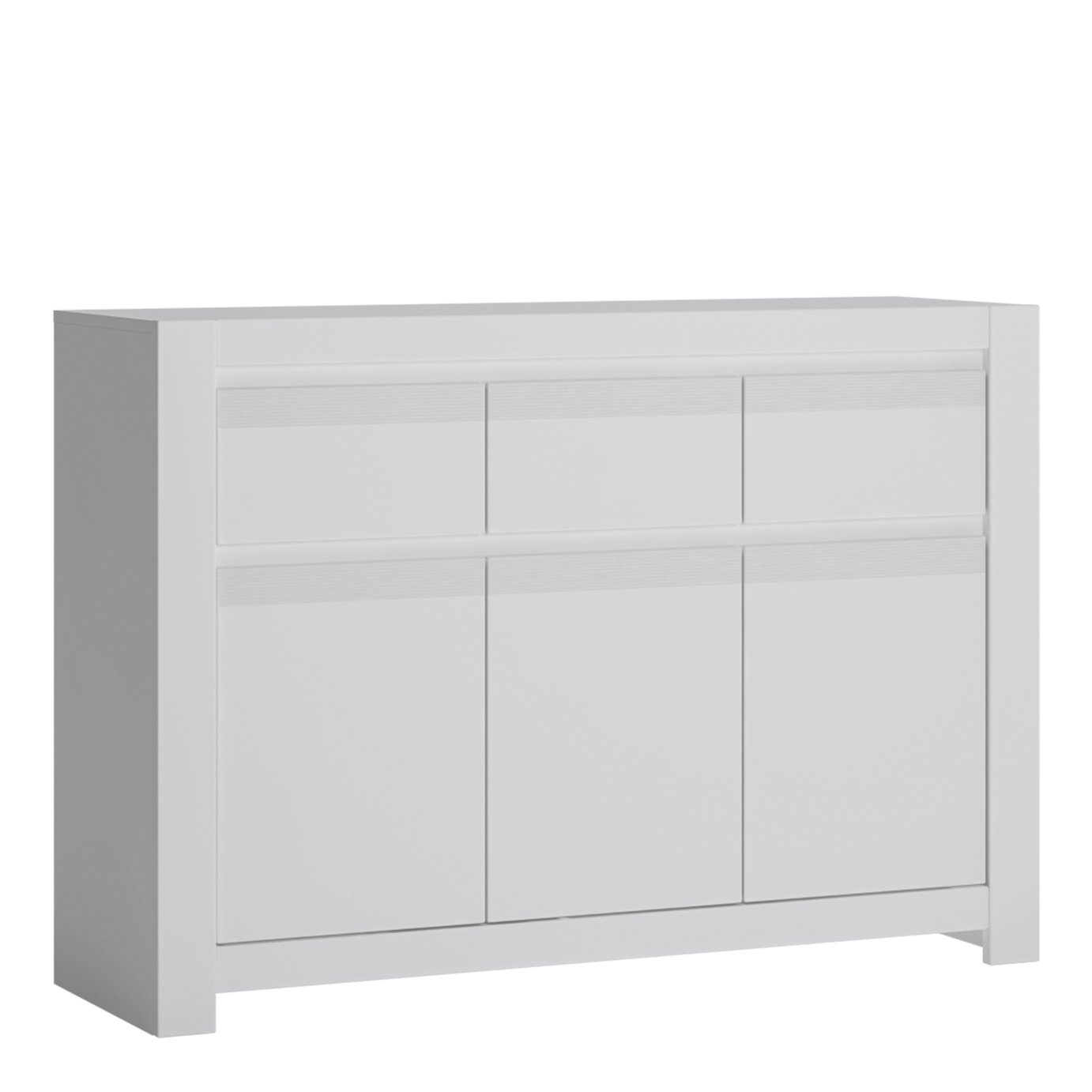 Delph 3 Door 3 Drawer Sideboard - White
