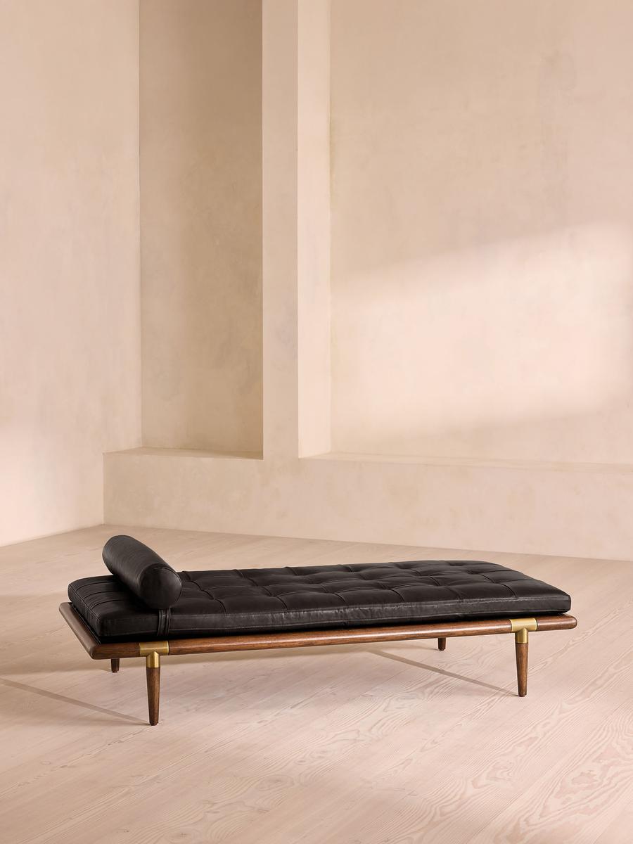 Theodore Daybed, Leather, Black