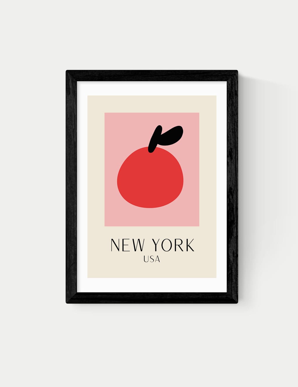 East End Prints New York Framed Art Print Black