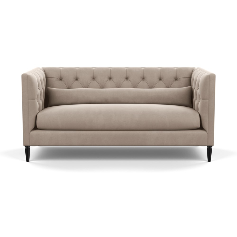 Heal's Balmoral 3 Seater Sofa Varese Velvet Dove Black Feet
