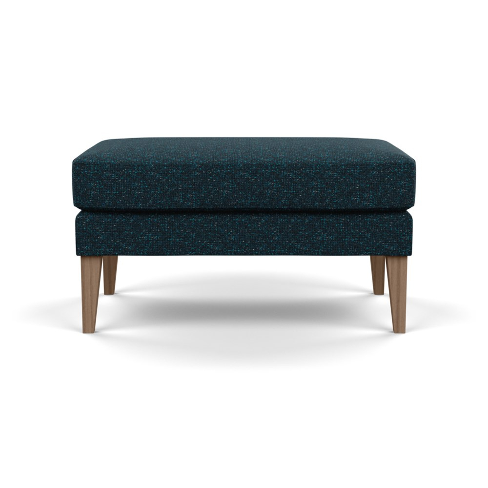 Heal's Richmond Ottoman Brecon Ink Tinted Ash Feet