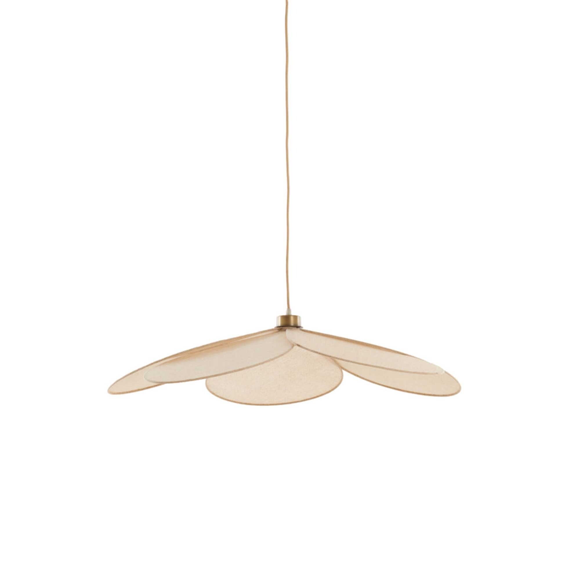 Fabric Petal Pendant Light, Neutral | Barker & Stonehouse