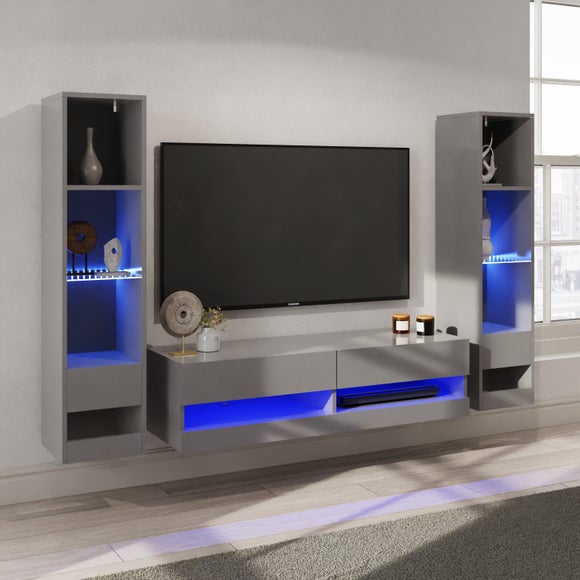Galicia Standard TV Unit with Shelving for TVs up to 46"