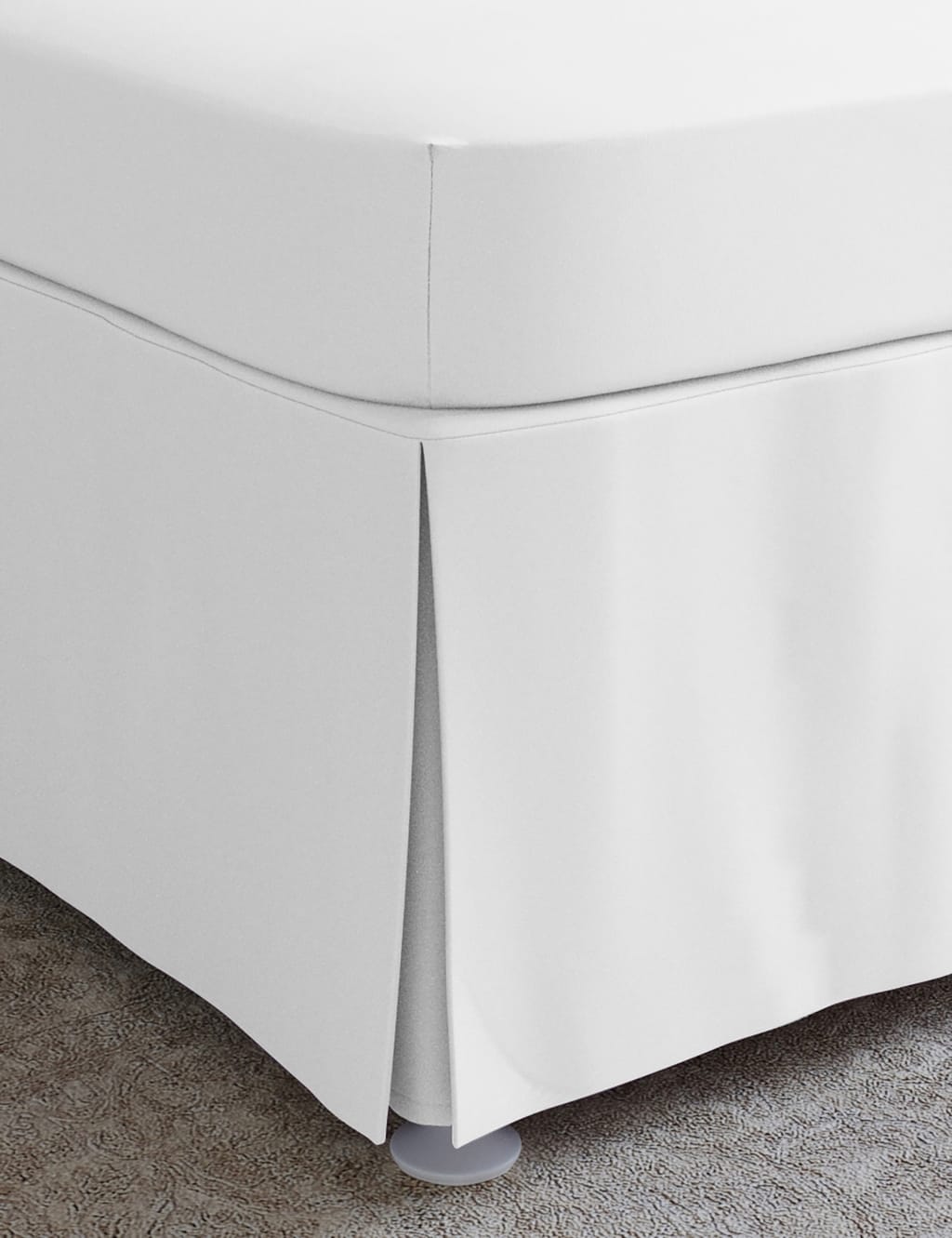 M&S Egyptian Cotton 230 Thread Count Crisp Valance Ice White