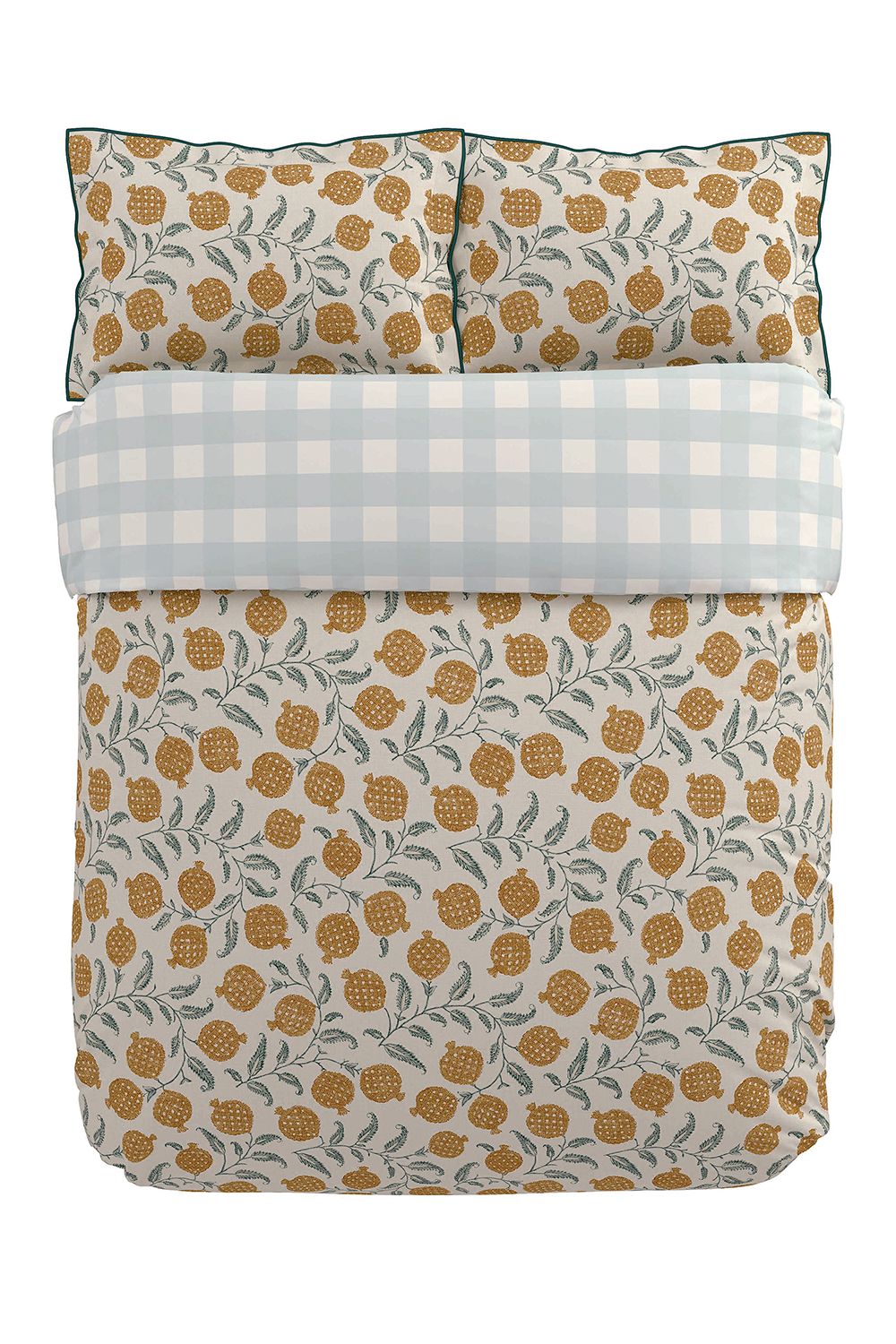 Sanderson 'Anaar' Cotton Duvet Cover Set in Light Beige 3