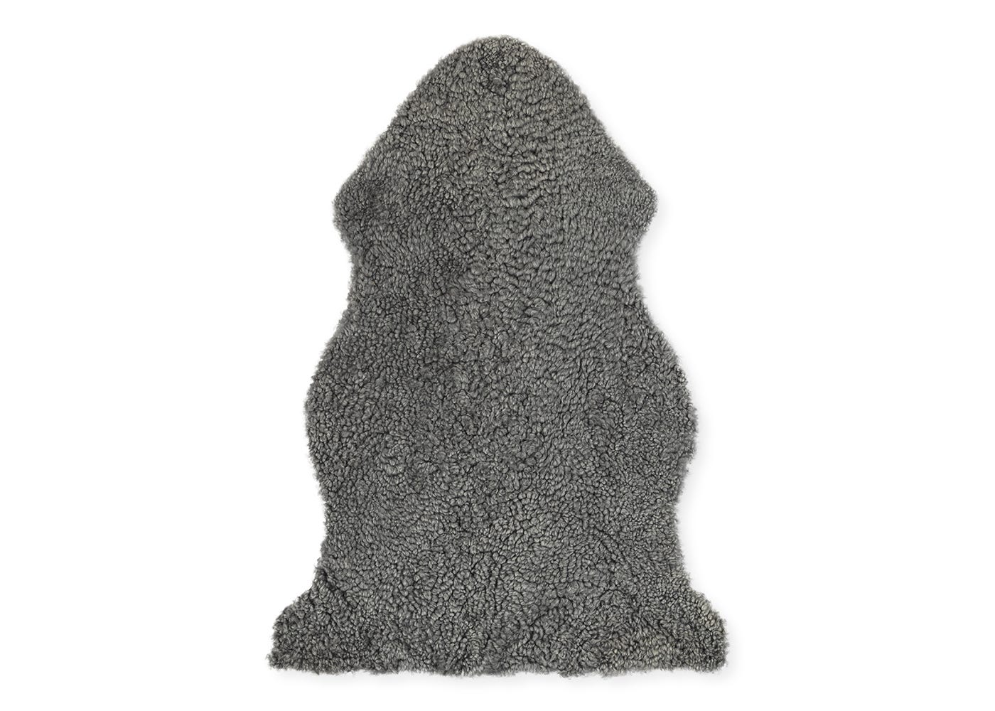 Natures Collection New Zealand Curly Sheepskin Light Grey 90 x 60cm