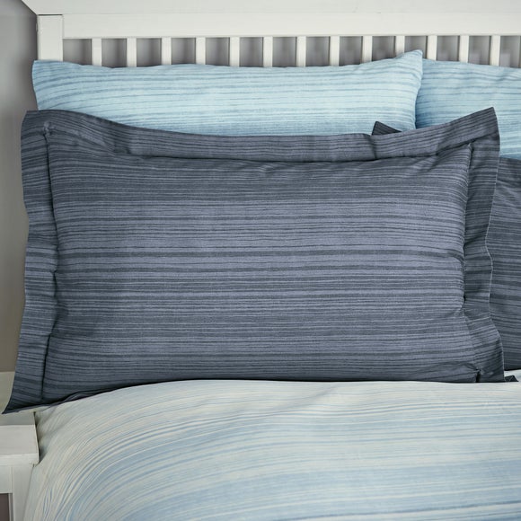 Halton Blue 100% Cotton Oxford Pillowcase