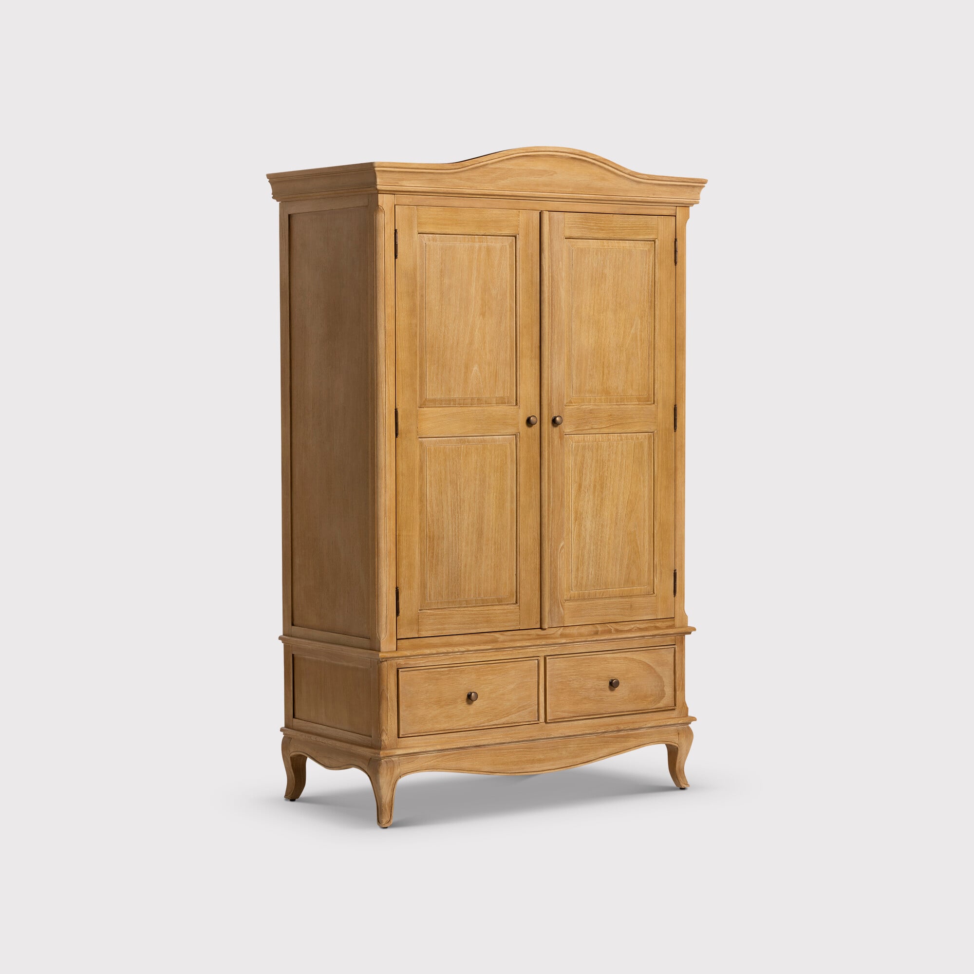 Cecile Double Wardrobe, Neutral Wood | Barker & Stonehouse