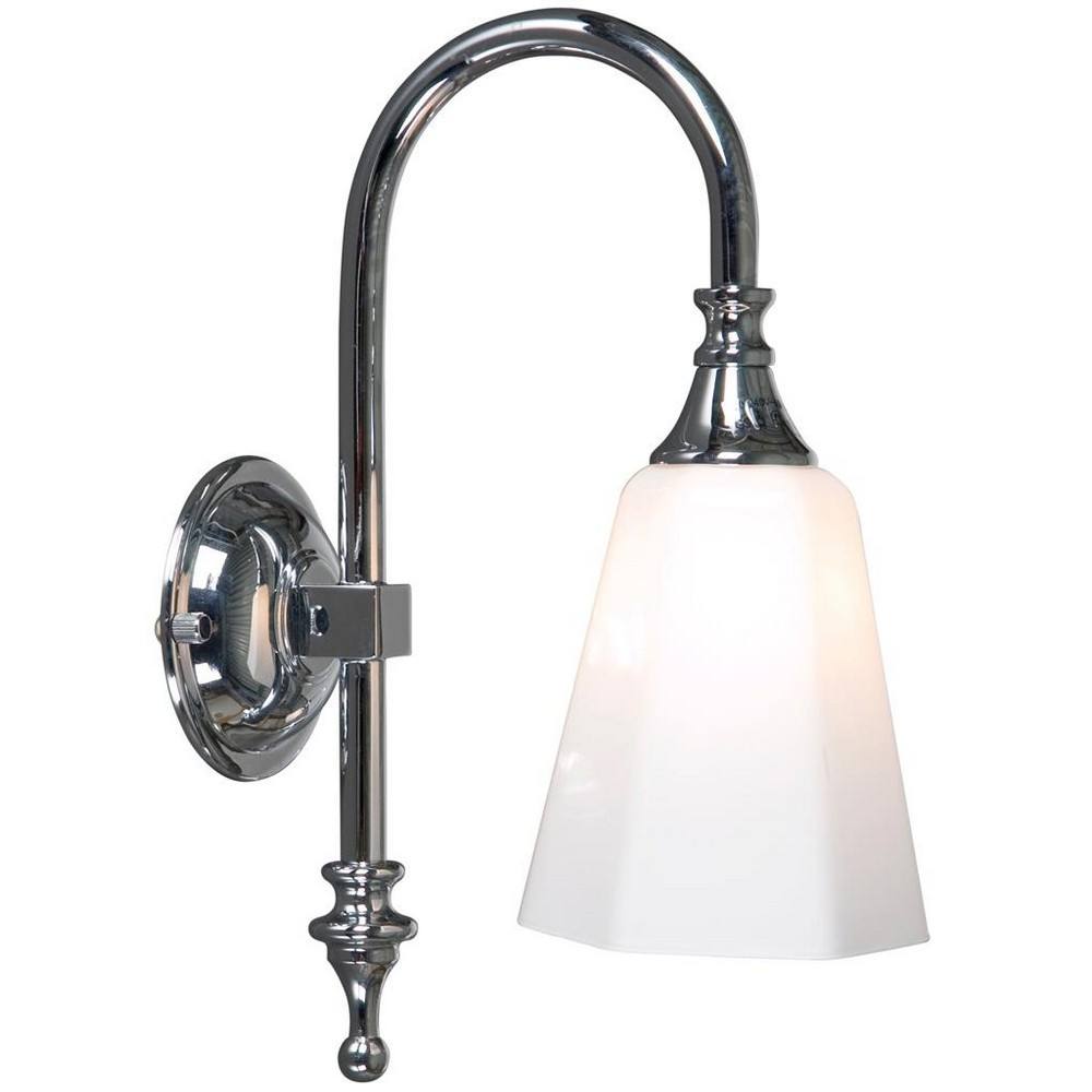 Netlighting Classic Bathroom Wall Light Chrome IP44 in Grey