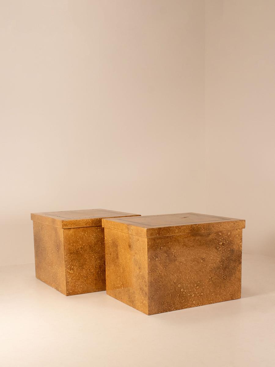Vintage Pair of Mid Century Side Tables, France
