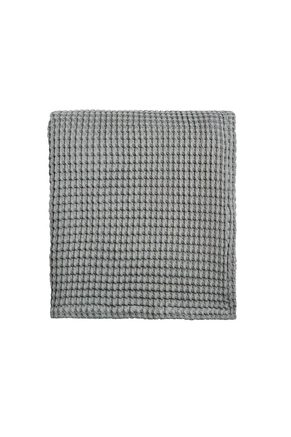 Abigail Ahern x Murmur 'Tess Waffle' Cotton Throw in Grey