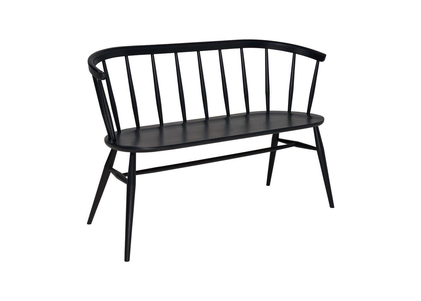 Ercol Heritage Loveseat Black Oak