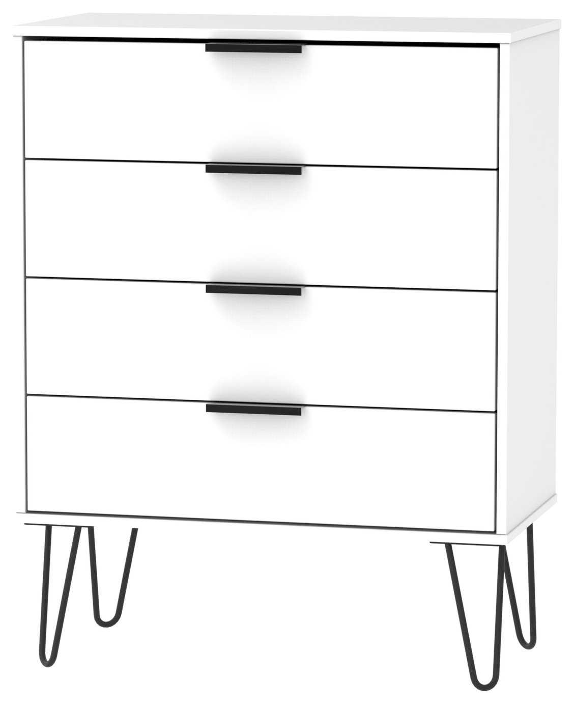 Verona 4 Drawer Chest - White