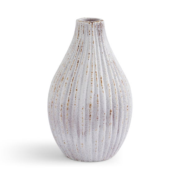 Ribbed Stone Bottle Vase 3