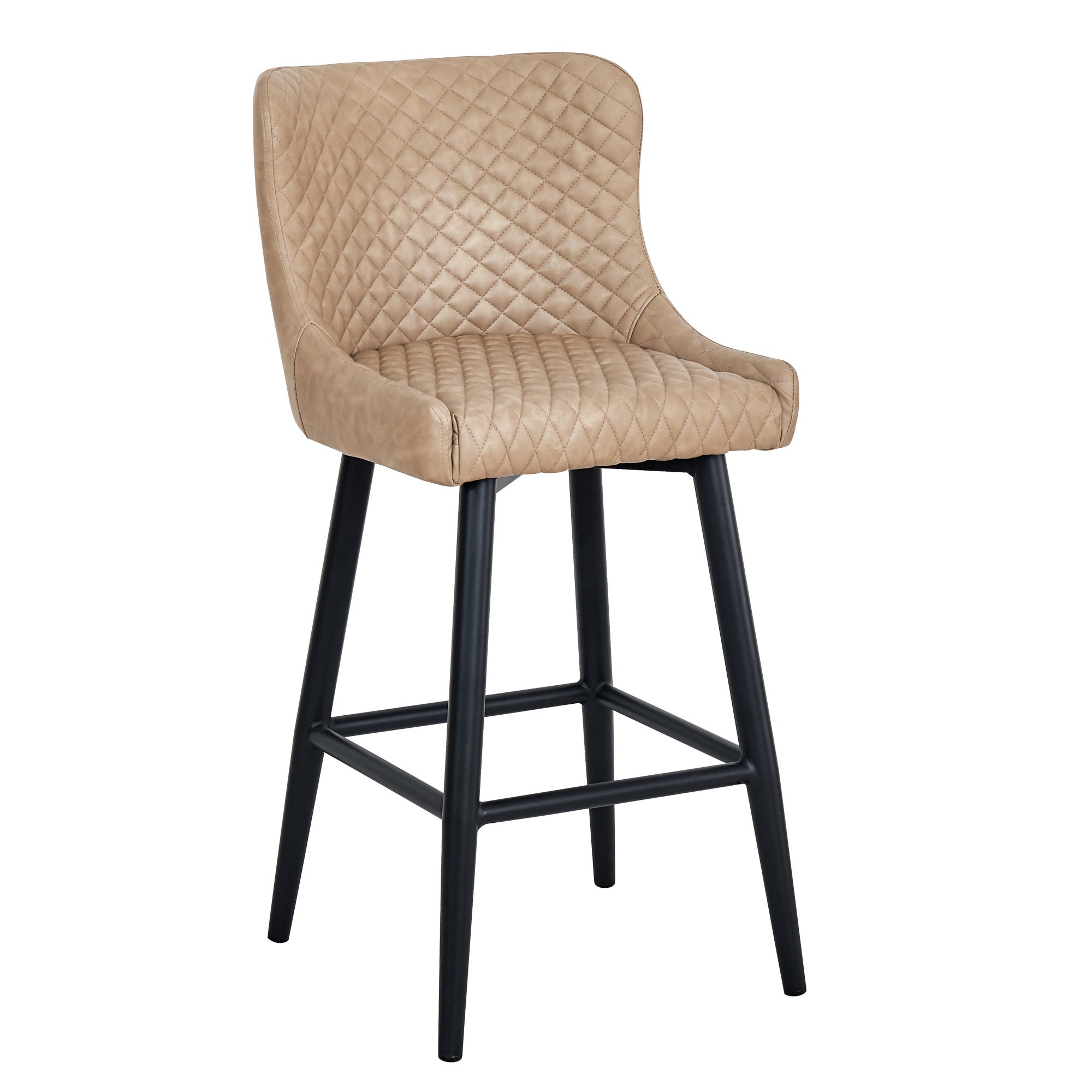 Montreal Mink PU Leather Bar Stool Mink