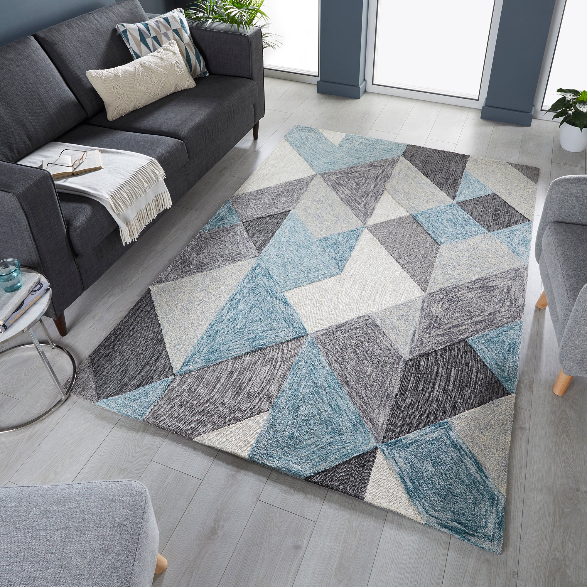 Icon Geometric Rug Icon Geometric Blue