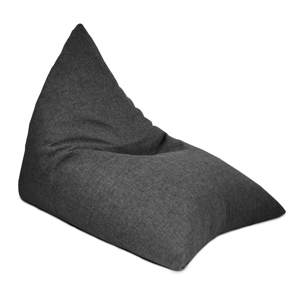 rucomfy Beanbags rucomfy Adults Large Humbug Lounger - Barley Indoor Bean Bag Chair in Charcoal
