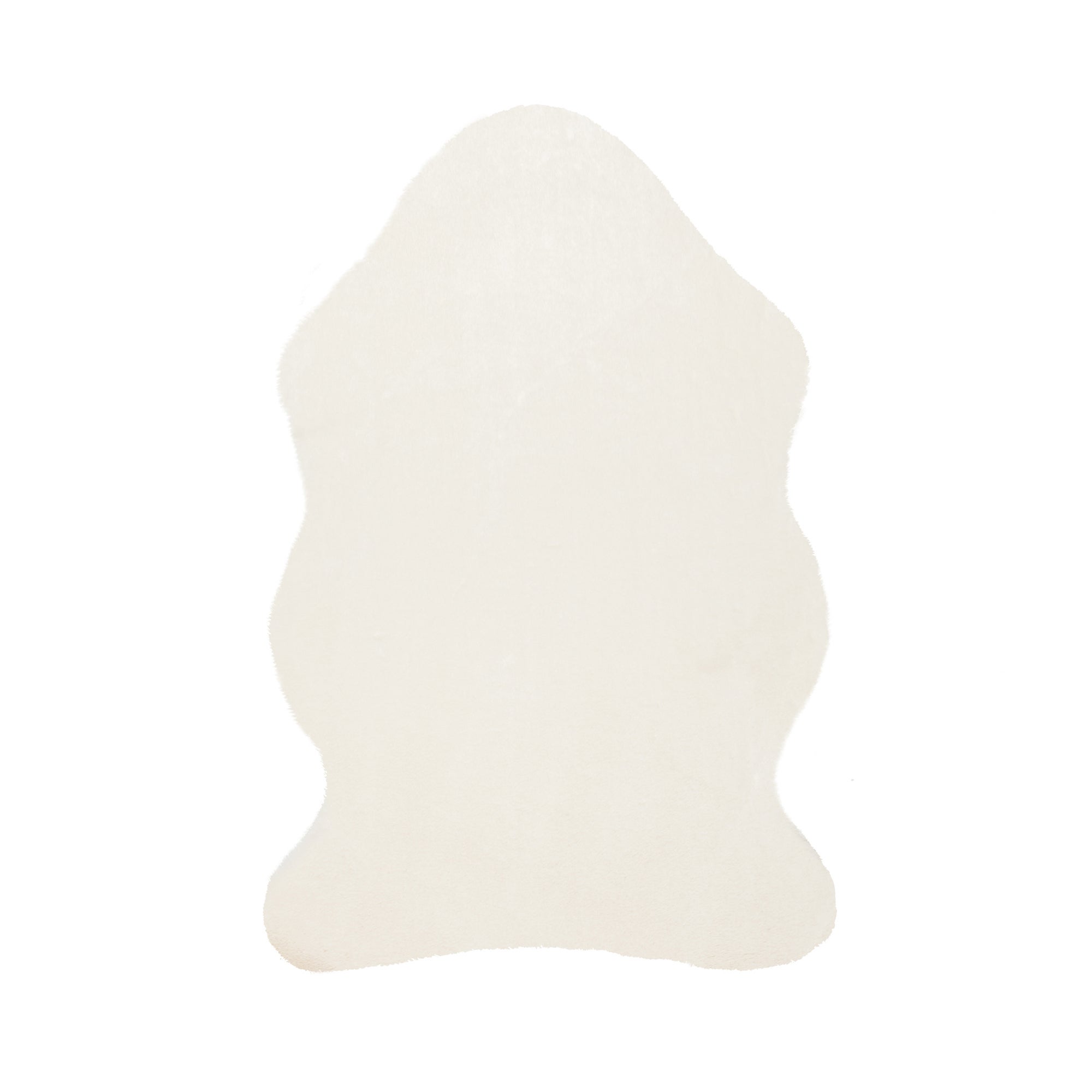 Supersoft Single Pelt Faux Fur Rug Cream