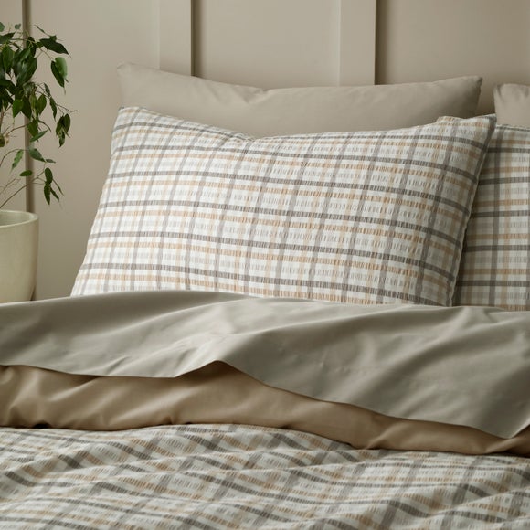 Lynmouth Check 100% Cotton Standard Pillowcase Pair