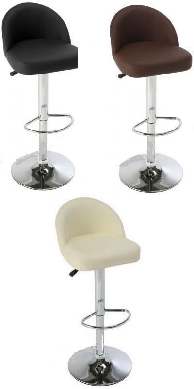 netfurniture Lombardo Bar Stool Height Adjustable in Black