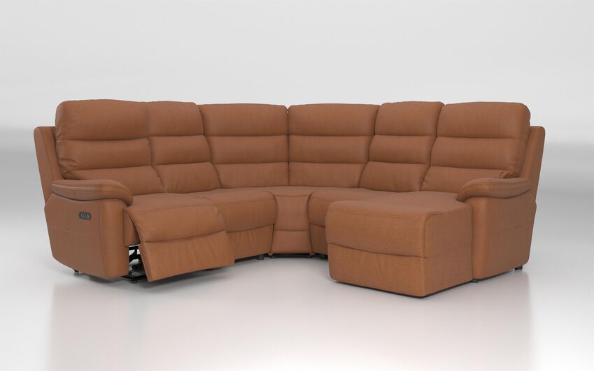 Ossett 2 Corner 2 Right Hand Facing Chaise Left Hand Facing Power Sofa with Head Tilt